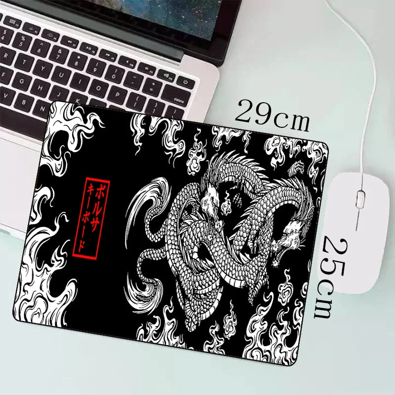 Japanese Dragon Large Gaming Mousepad XXL Keyboard Gamer Mouse Pad on The Table Speed Desk Mat Anime 900x400 700X300 Mouse Mats