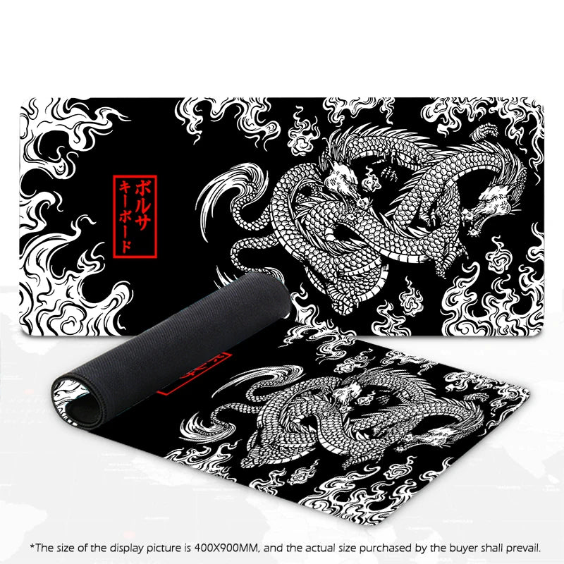 Japanese Dragon Large Gaming Mousepad XXL Keyboard Gamer Mouse Pad on The Table Speed Desk Mat Anime 900x400 700X300 Mouse Mats